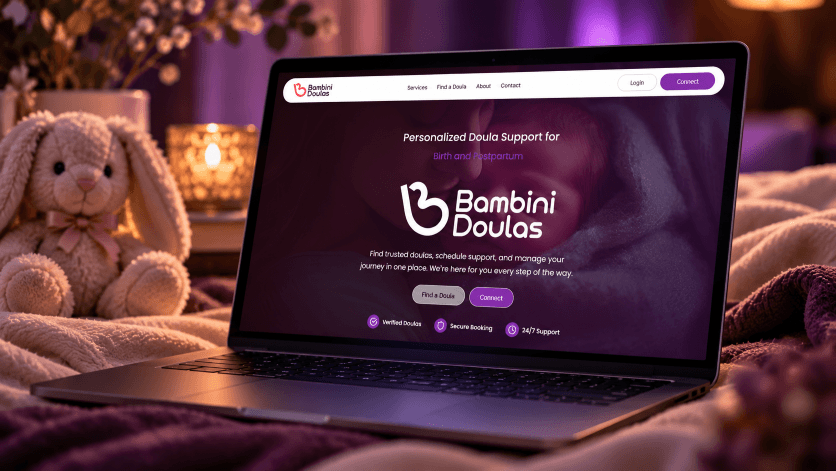 Bambini Doulas mockup