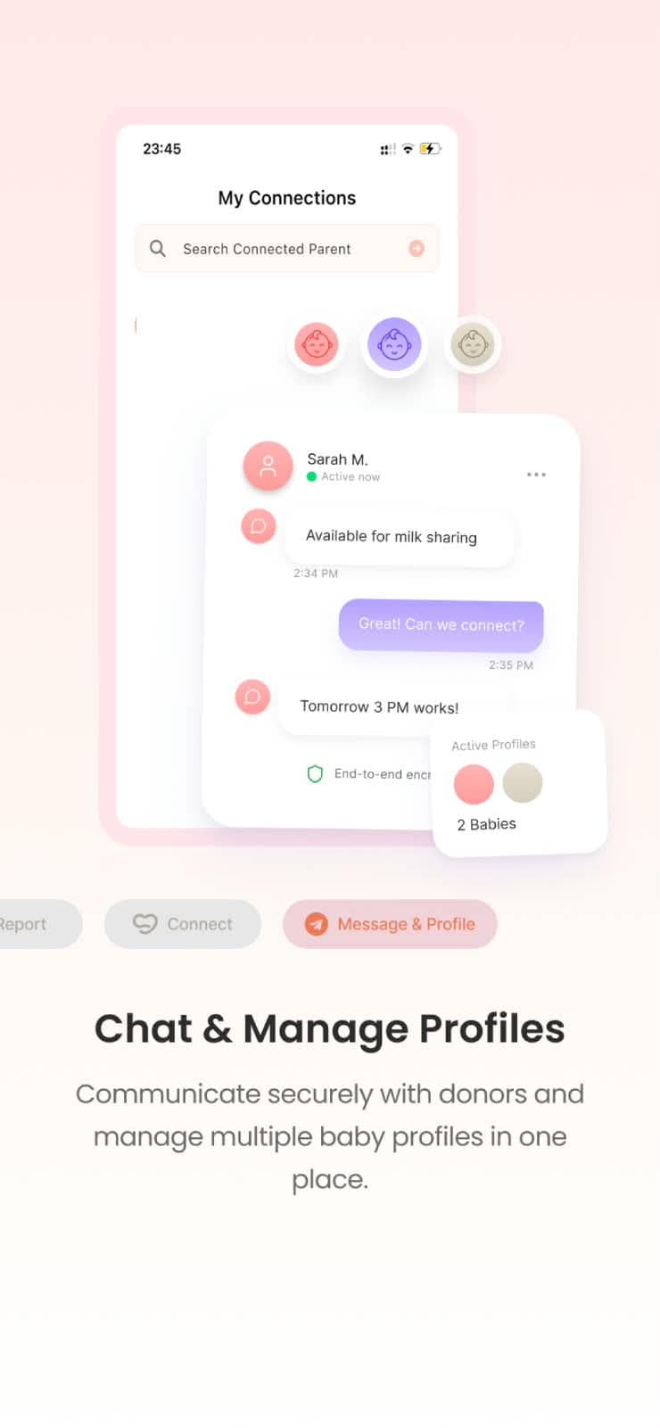 Chat & Manage Profiles