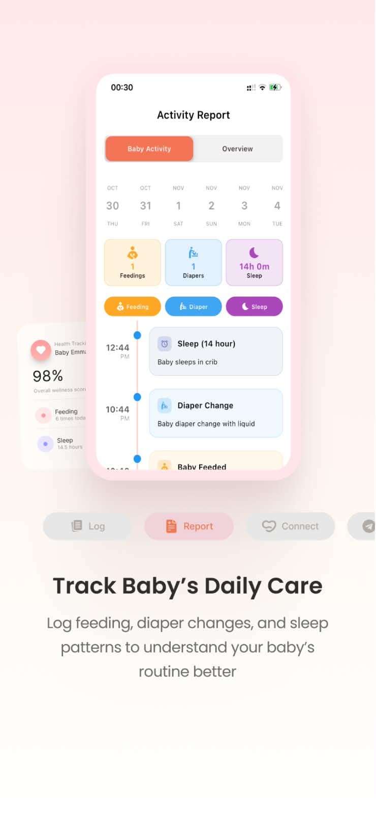 Track Baby's Daily Care